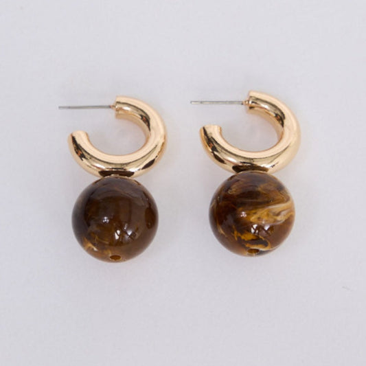 Rossi Earrings - Brown