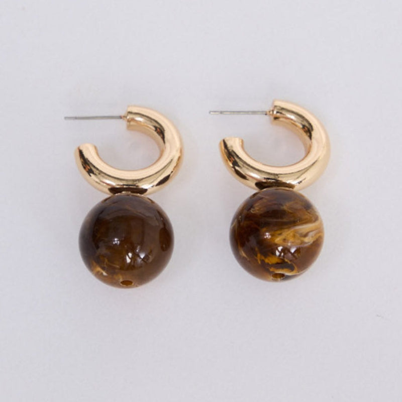 Rossi Earrings - Brown