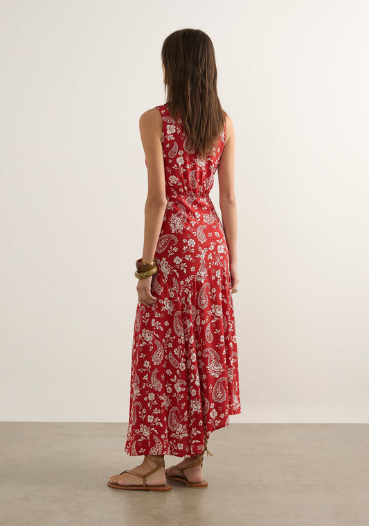 Rochelle Midi Dress - Red