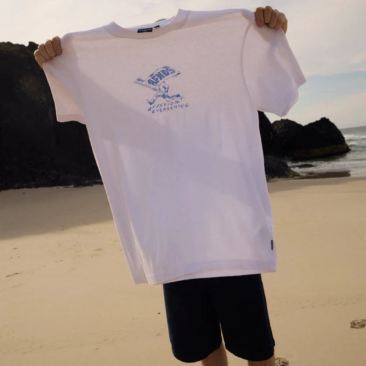 Flyin Hemp Retro Fit Tee - White