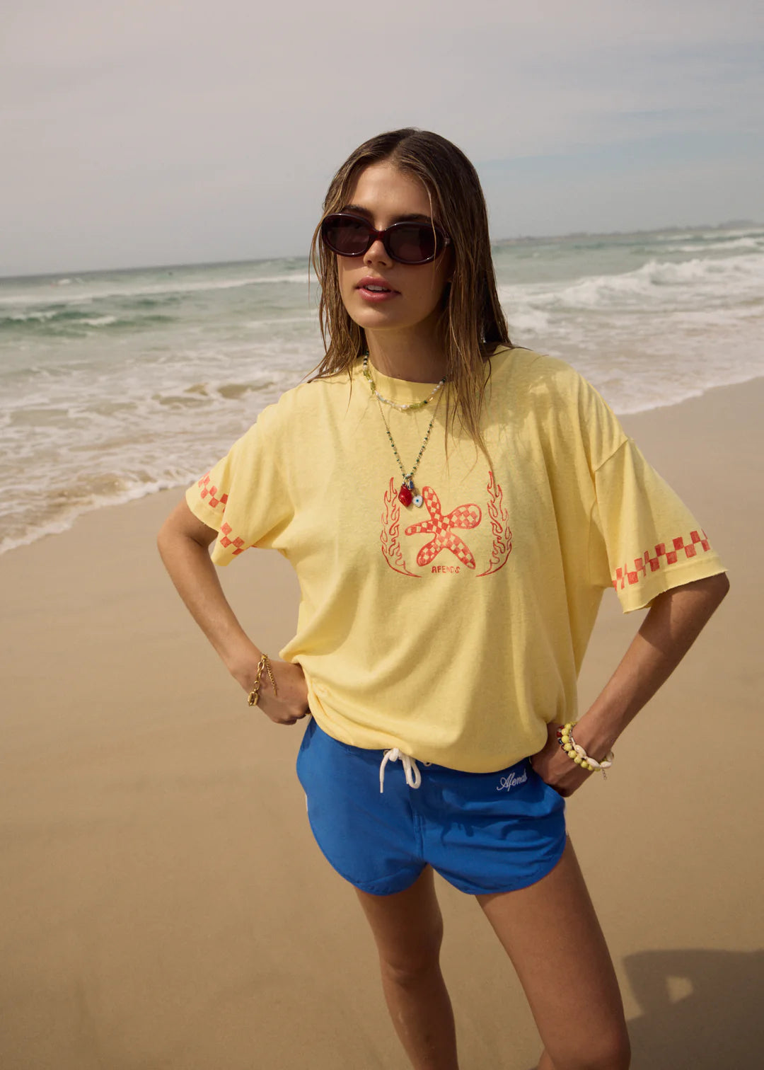 Calda Hemp Oversized Tee - Lemon