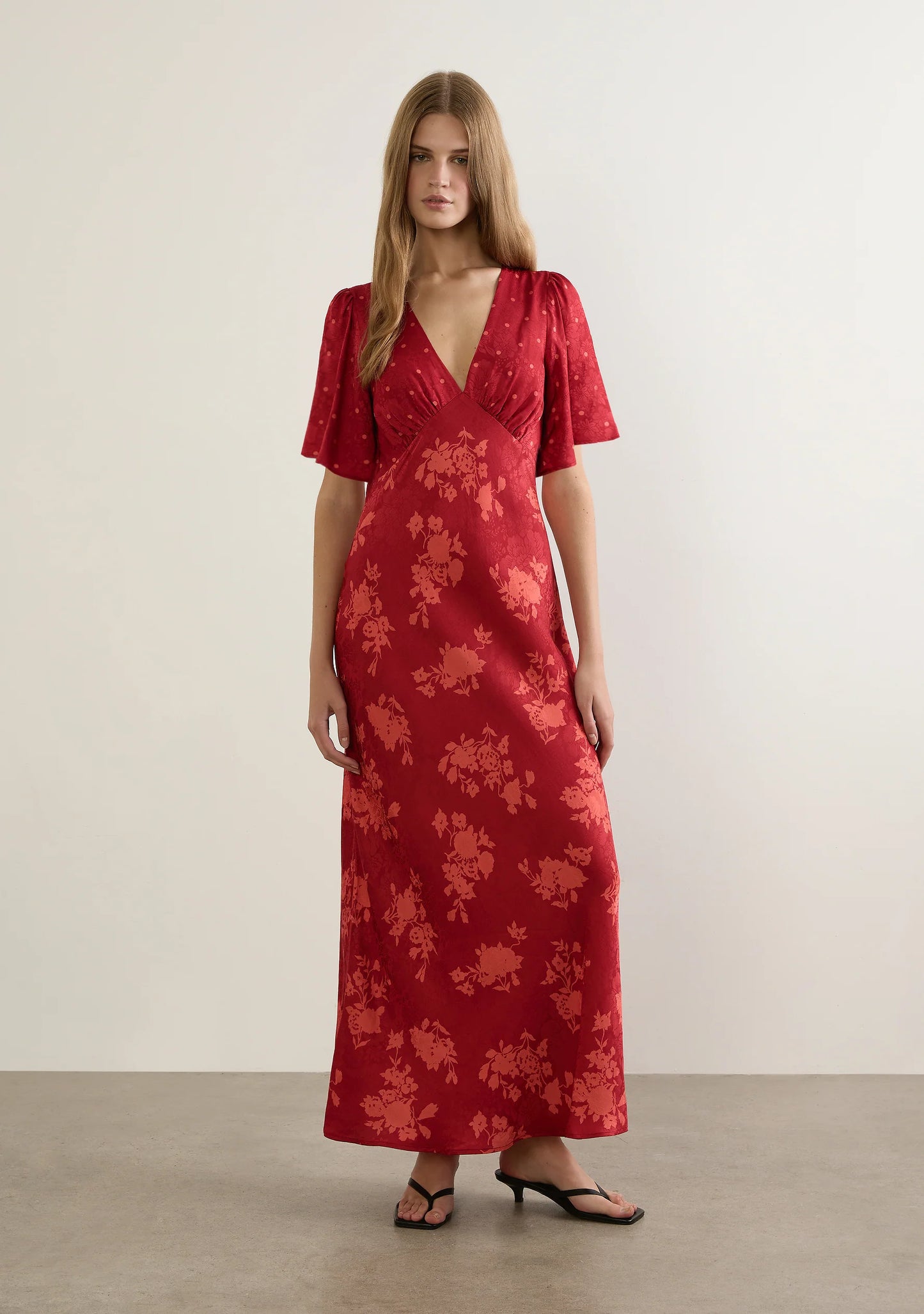 Rhea Maxi Dress - Red