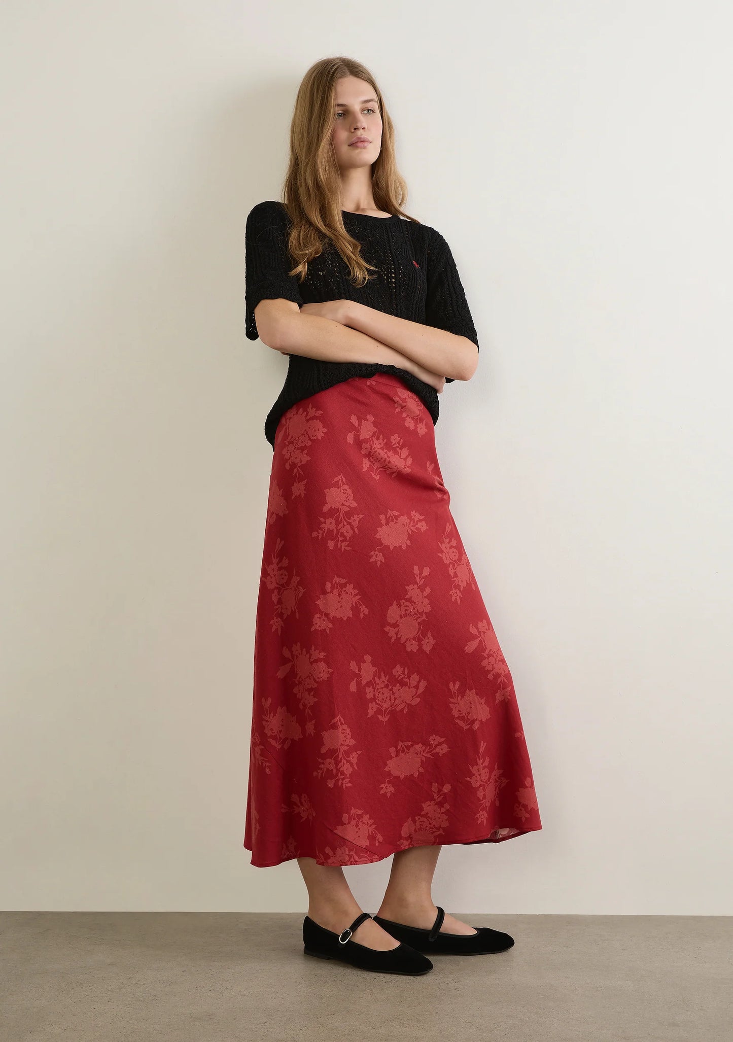 Stefan Maxi Skirt - Wine