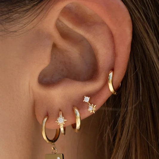 Nova Gold Huggie Earrings