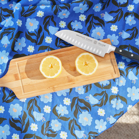 Linen T-Towel - Nocturnal Blooms