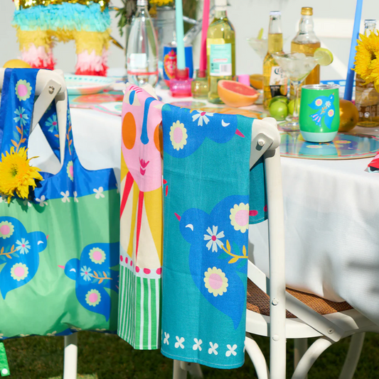 T-Towel - Printed Fiesta Bird