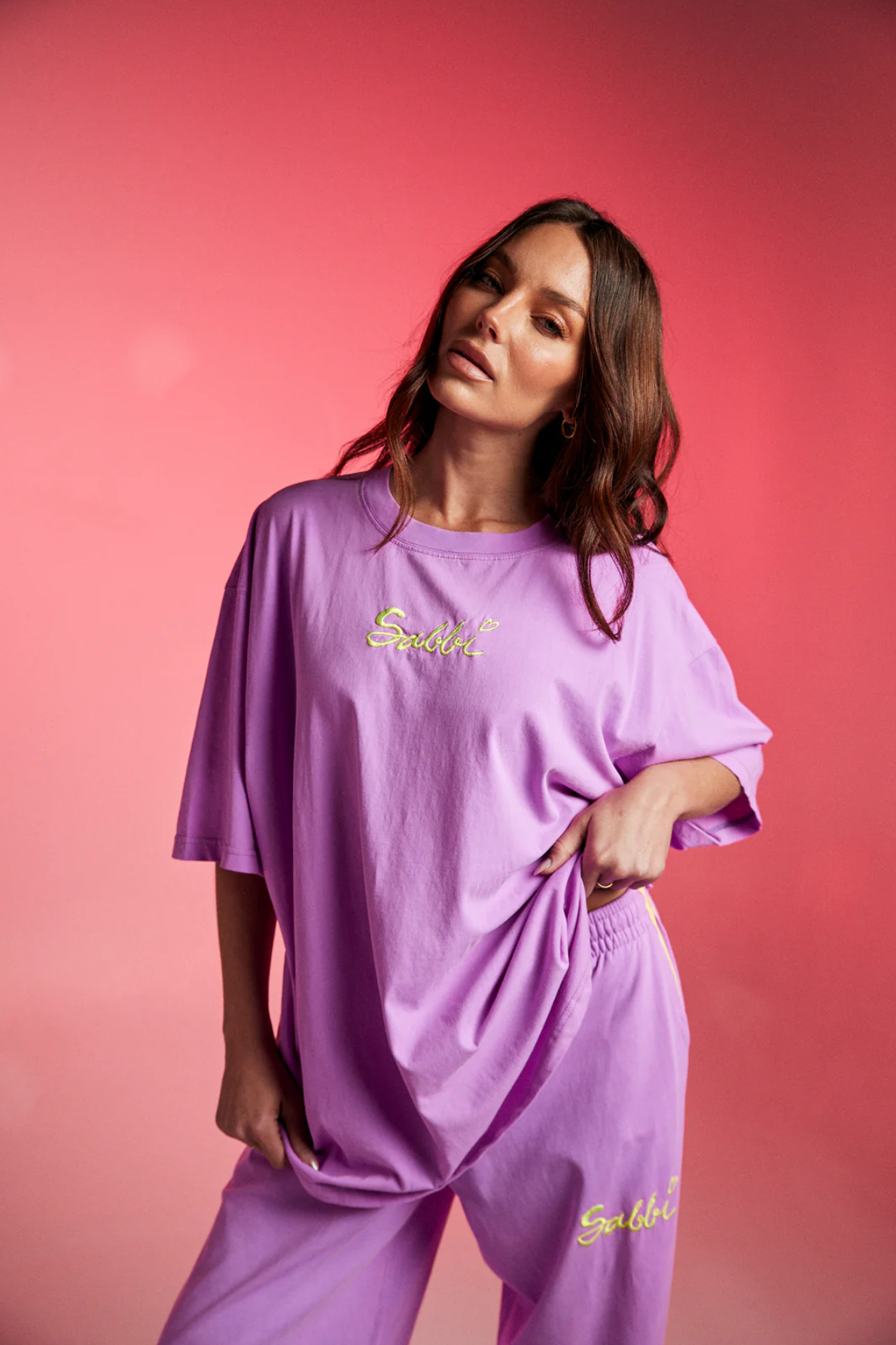 The Stand Out Tee - Fluro Purple