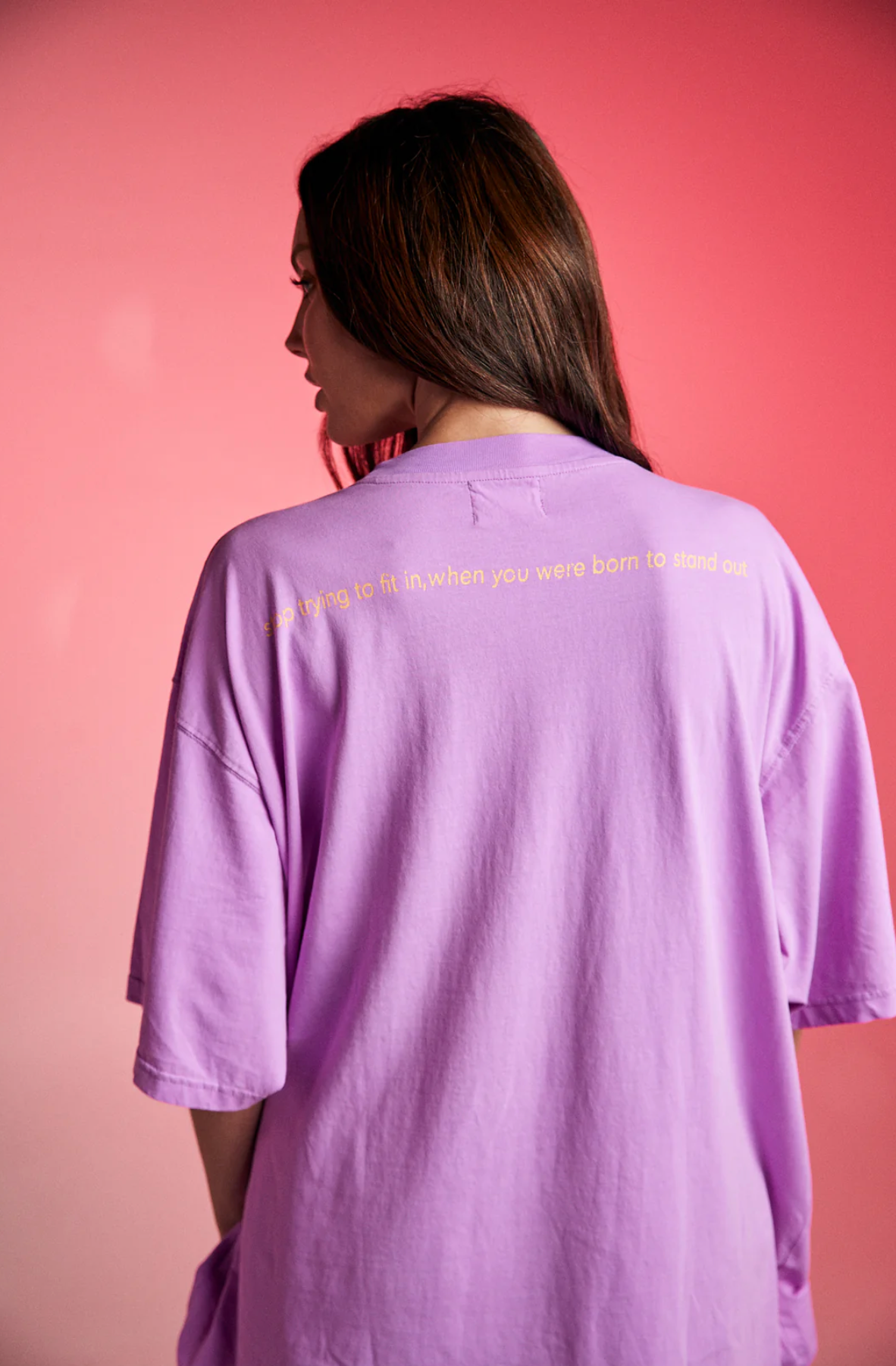 The Stand Out Tee - Fluro Purple