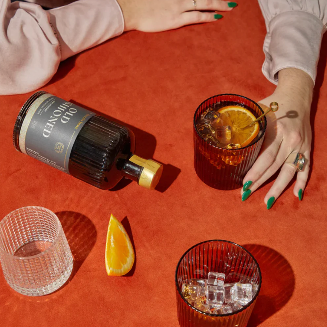 The Scout Lowball Glass - Set of 2 Amber