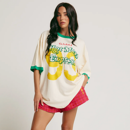 The Hot Mess Tee - Marshmellow