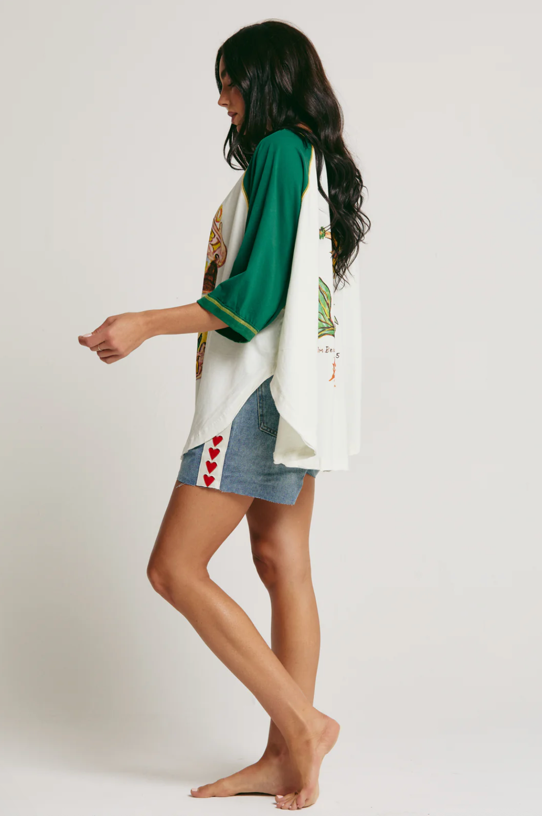 The Raglan Mermaid Swim Club Tee - Green