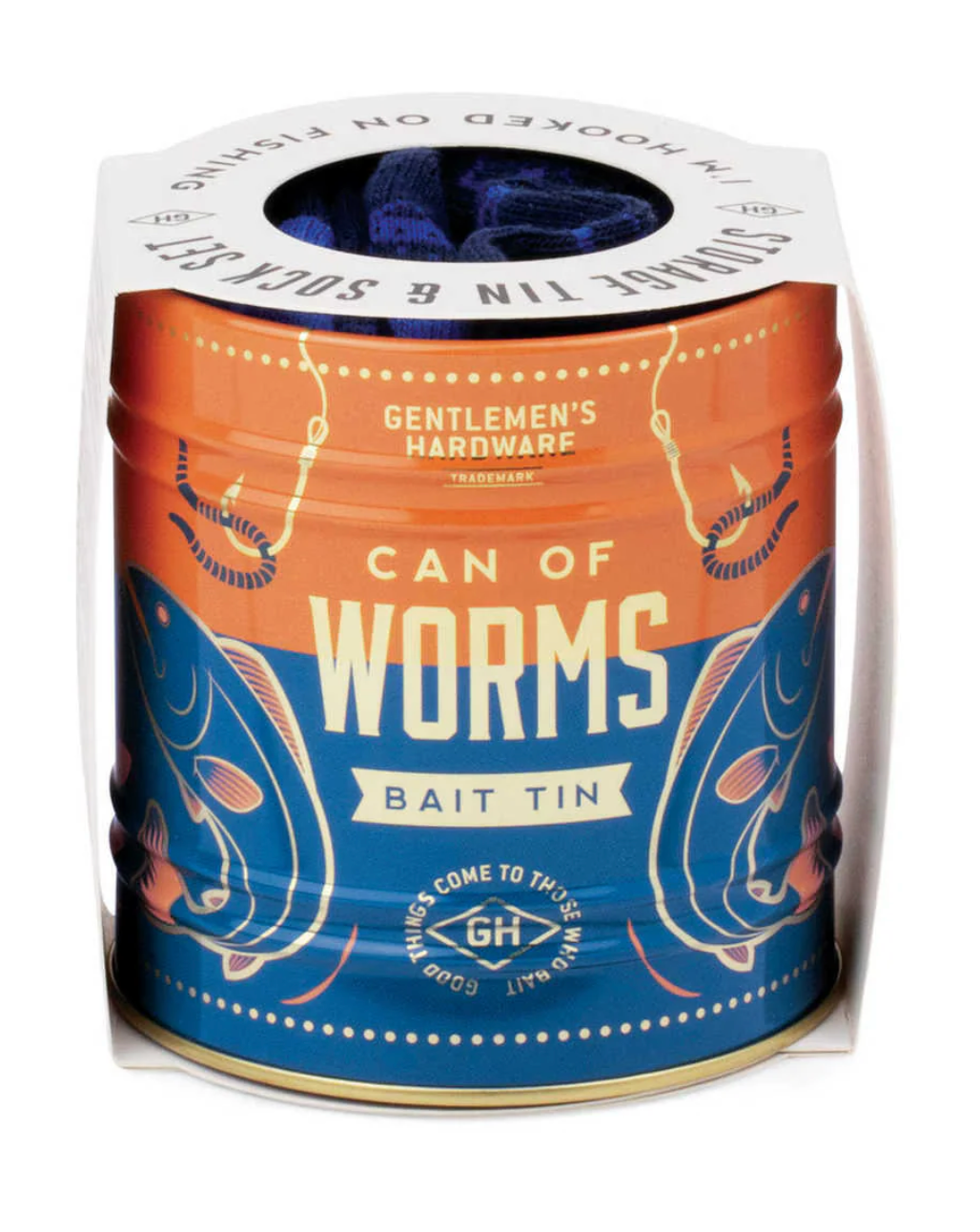 Can of Worms Storage Tin and Sock Set