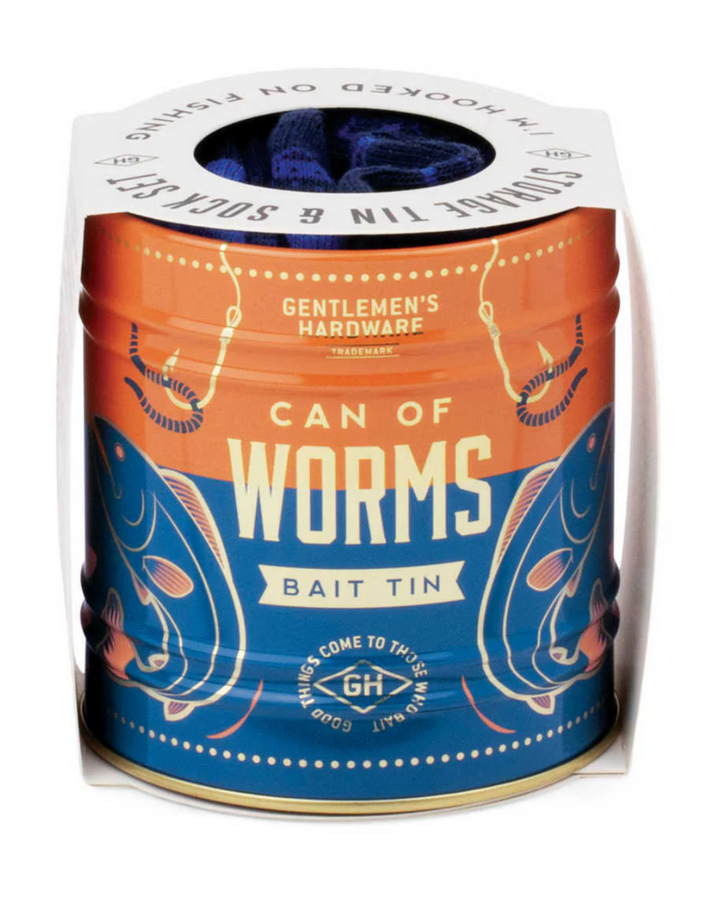 Can of Worms Storage Tin and Sock Set
