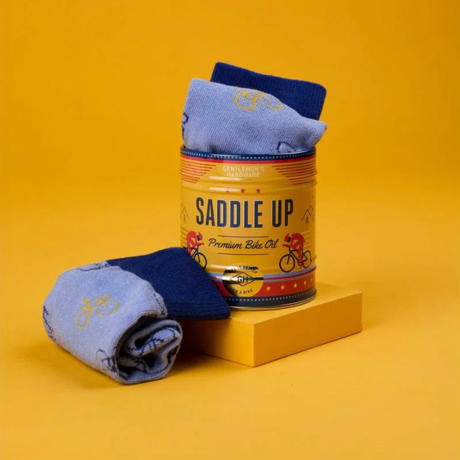 Saddle Up Storage Tin and Sock Set