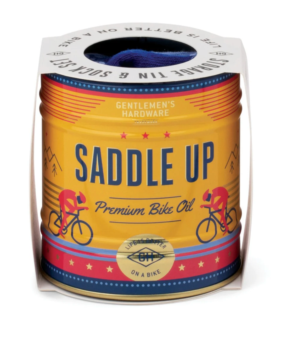 Saddle Up Storage Tin and Sock Set