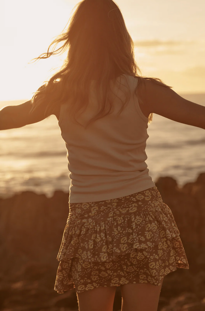 The Seas The Day Ra Ra Skirt - Mocha