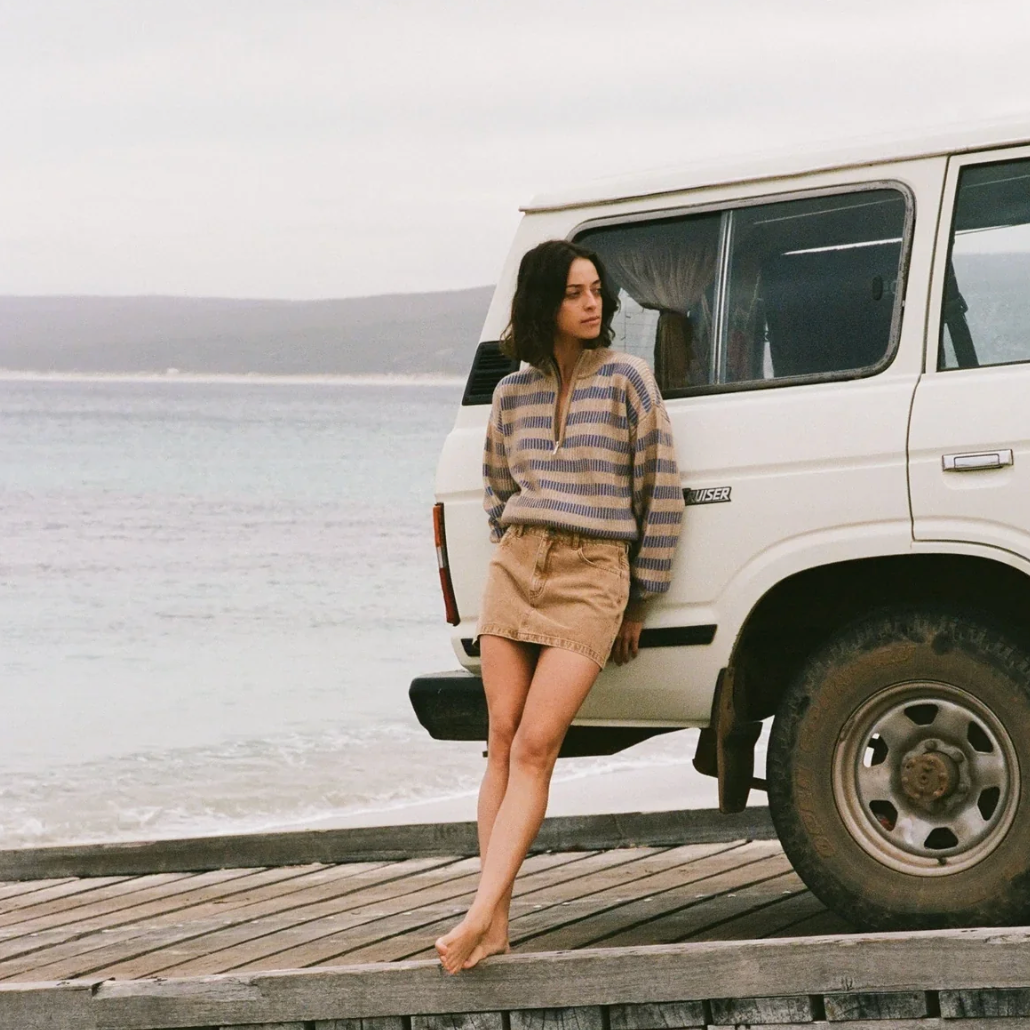 Ruby Mini Skirt - Washed Sand