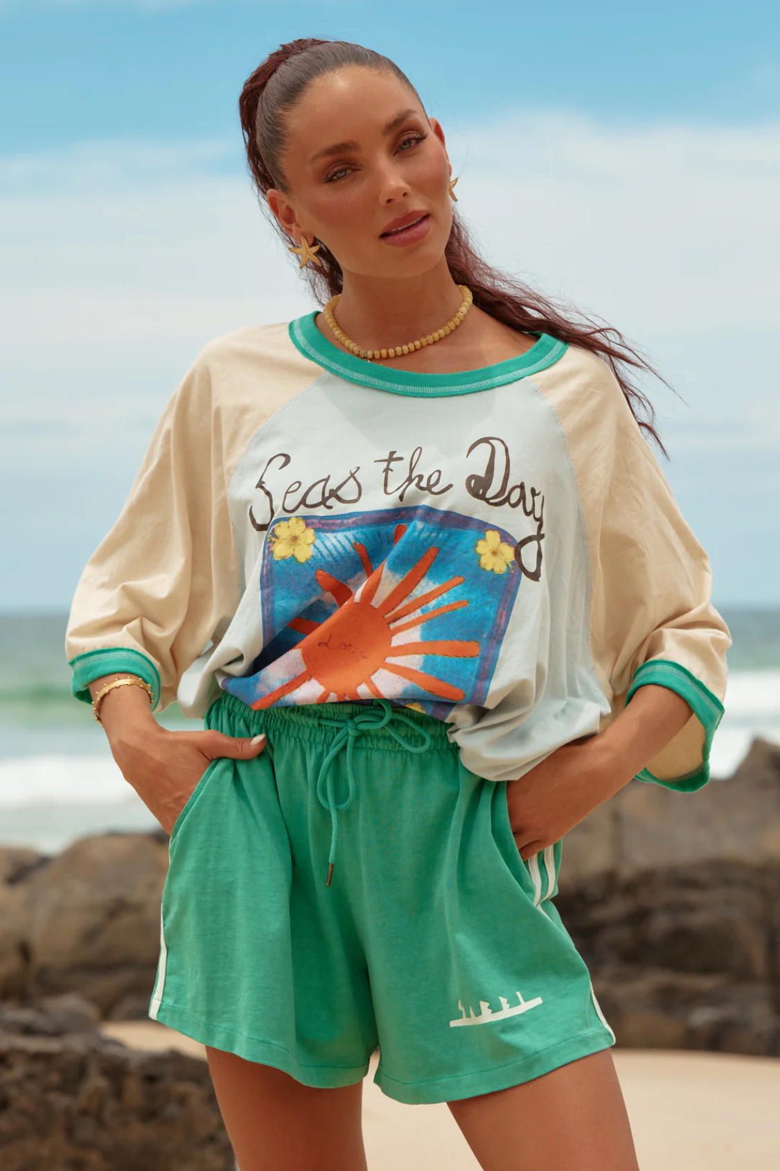 The Chido Shorts - Seas The Day - Green