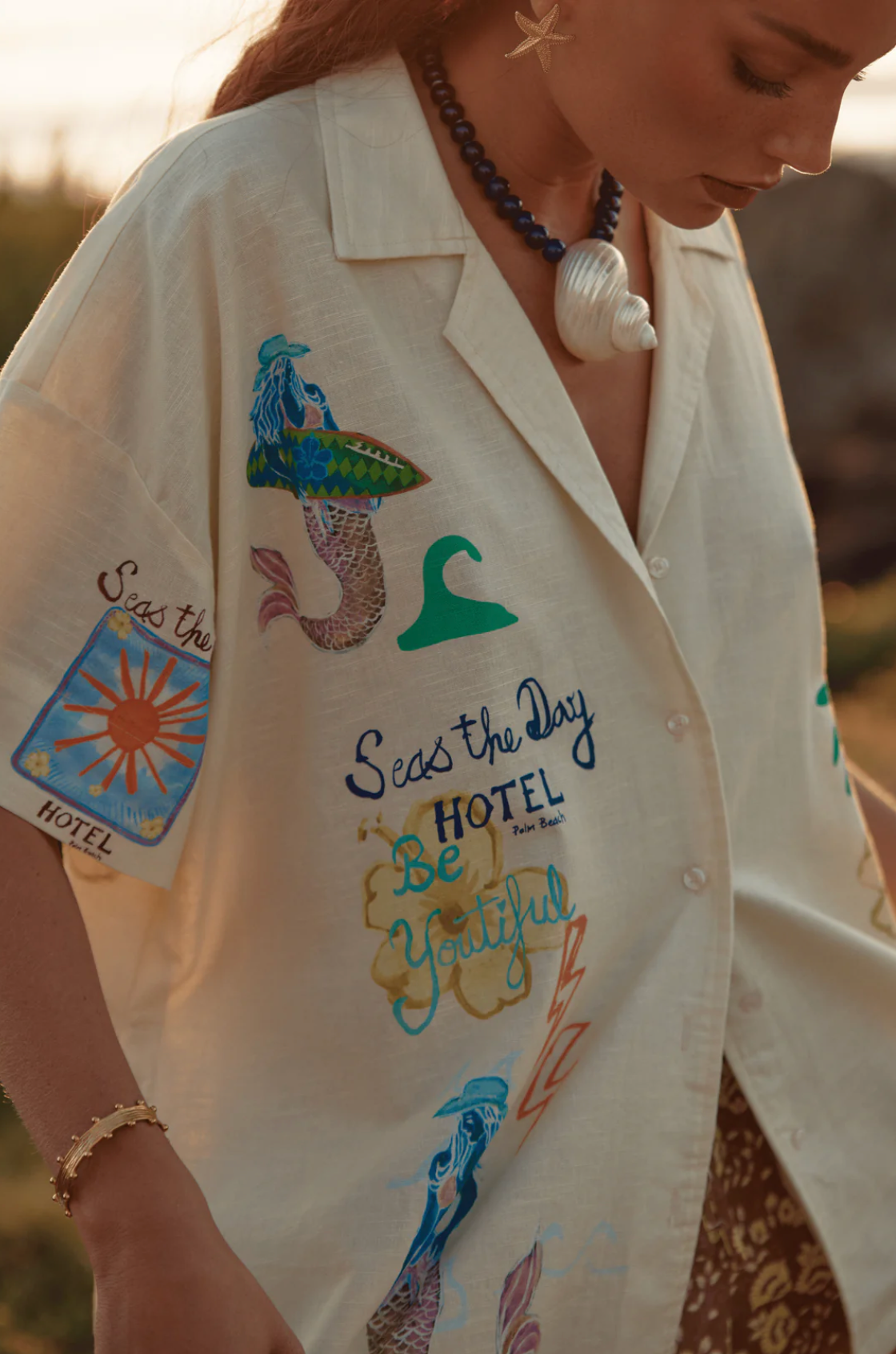 The Patron Shirt - Seas The Day - Cream