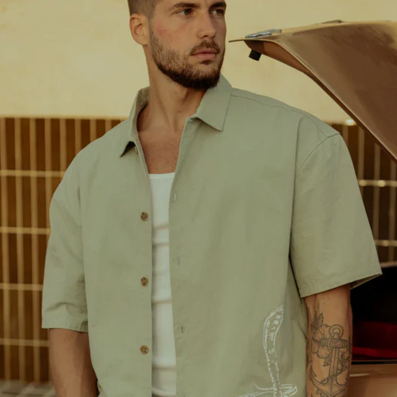 Bowlo SS Shirt - Vintage Green