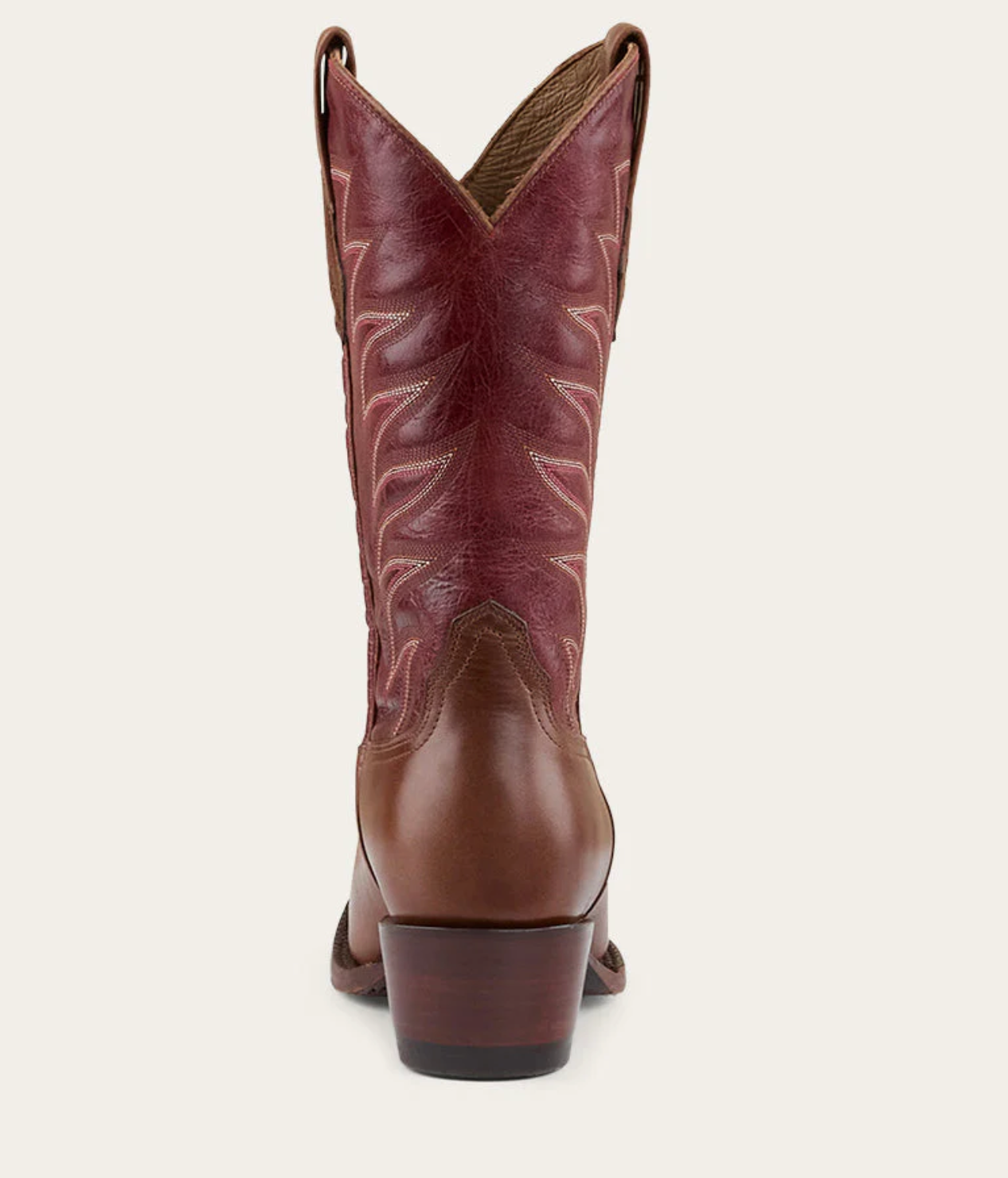 Longreach Women's Cuban Heel Boot - Cherry Red