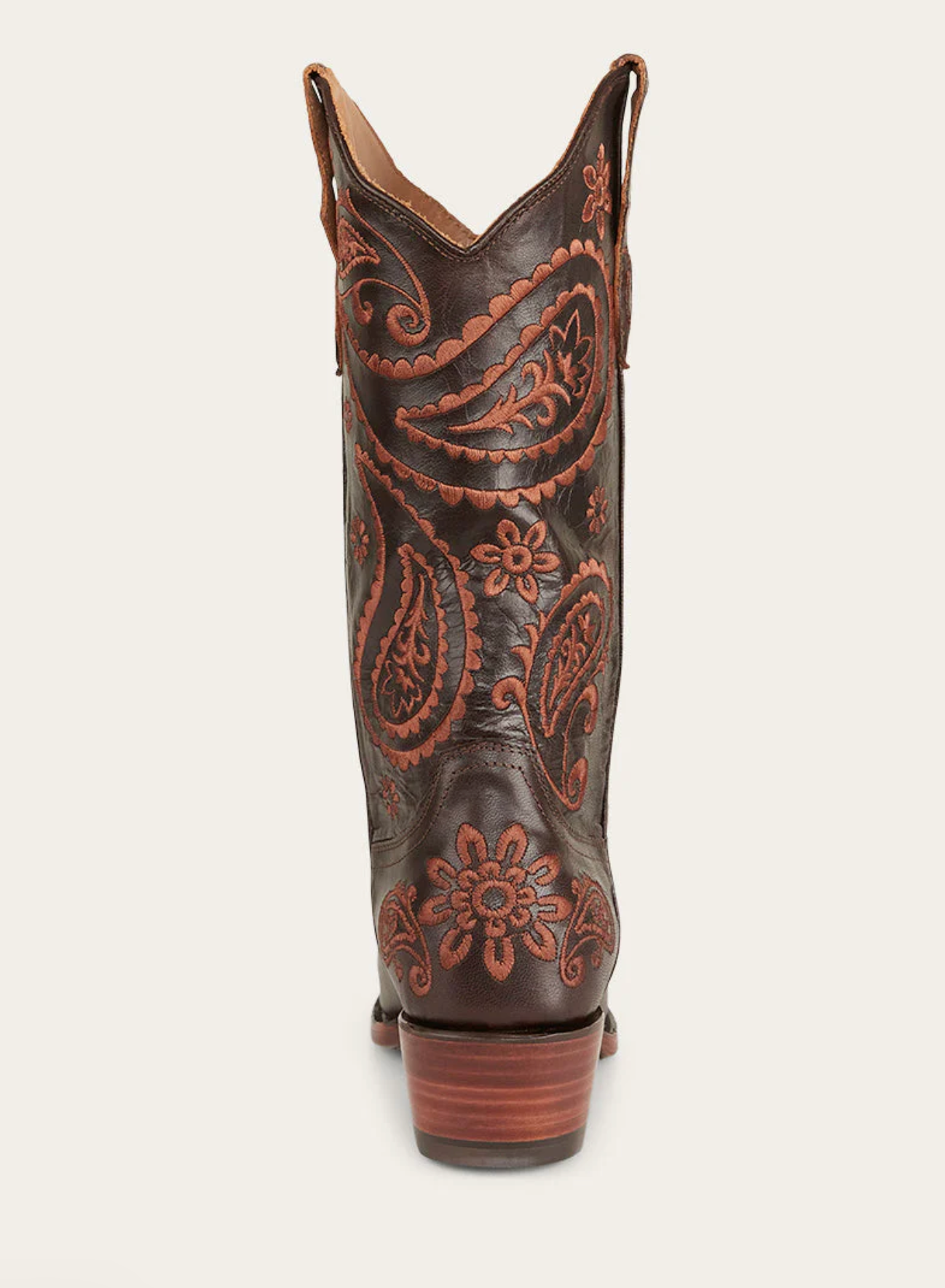 Olivia Women's Cuban Heel Western Boot - Coffee