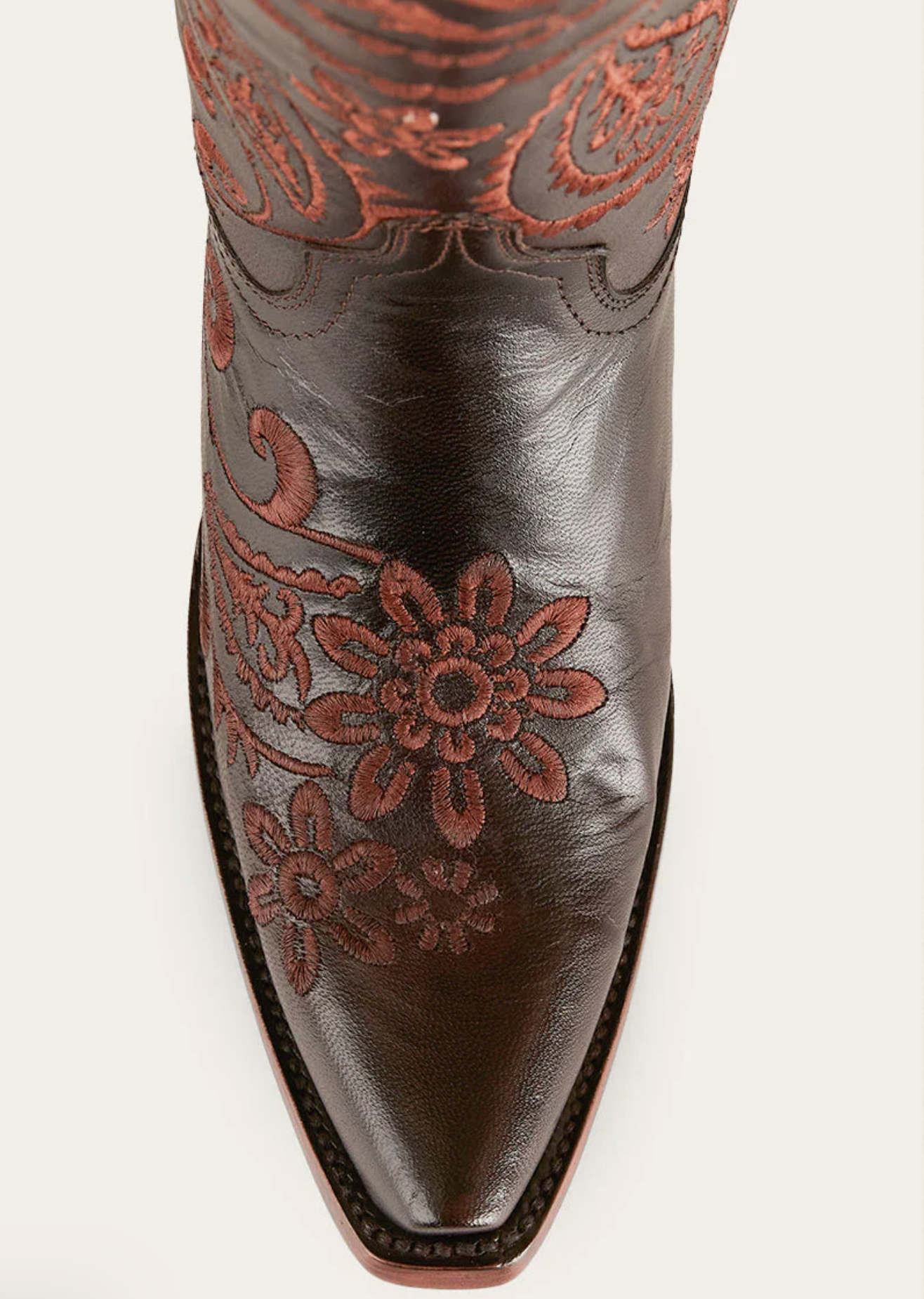 Olivia Women's Cuban Heel Western Boot - Coffee