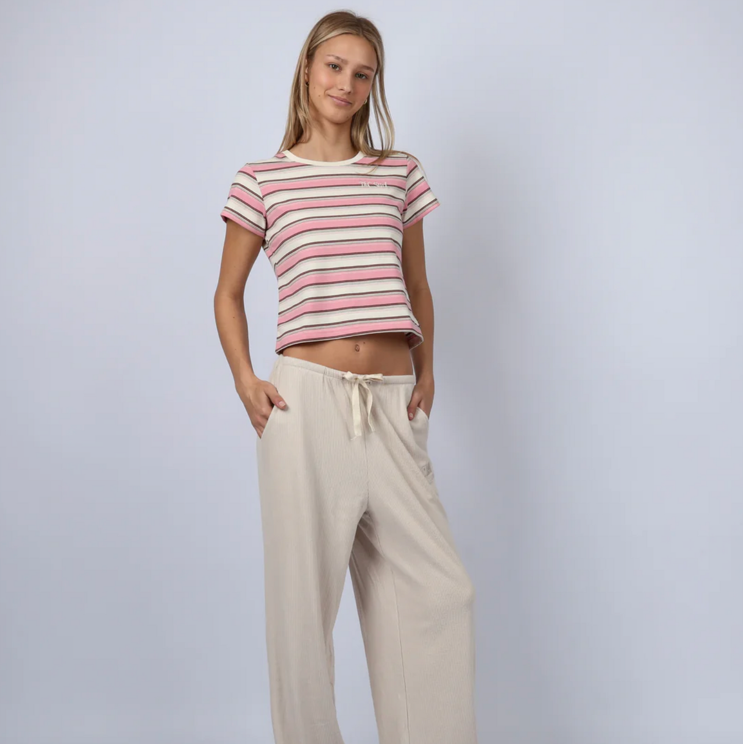 Horizon Rib Pants - Natural