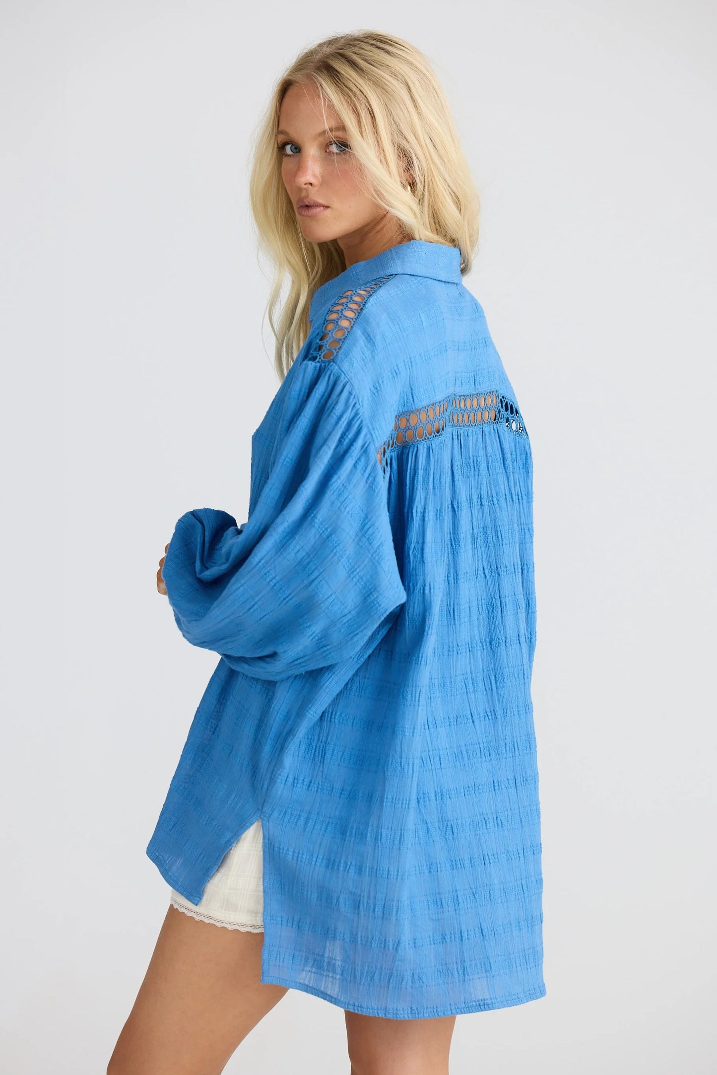 Leilani Shirt - Blue Haze