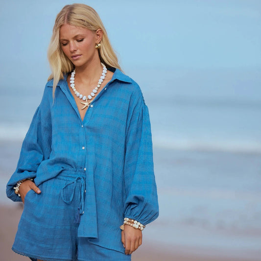 Leilani Shirt - Blue Haze
