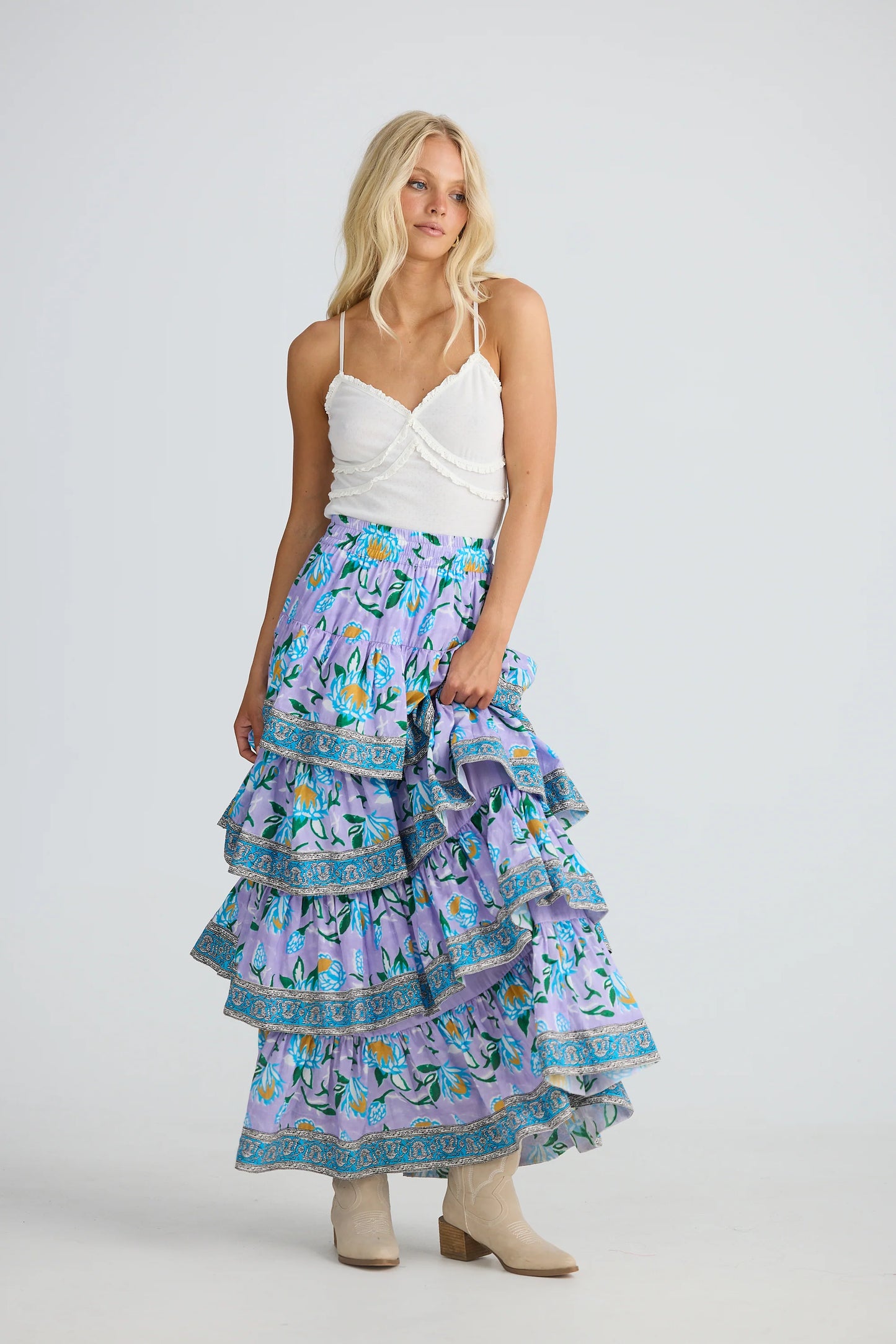 Silvana Skirt - Lilac Lotus