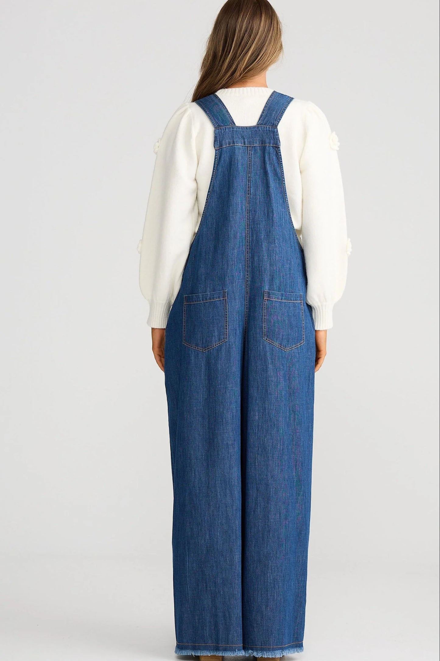 Farrah Overalls - Mid Denim