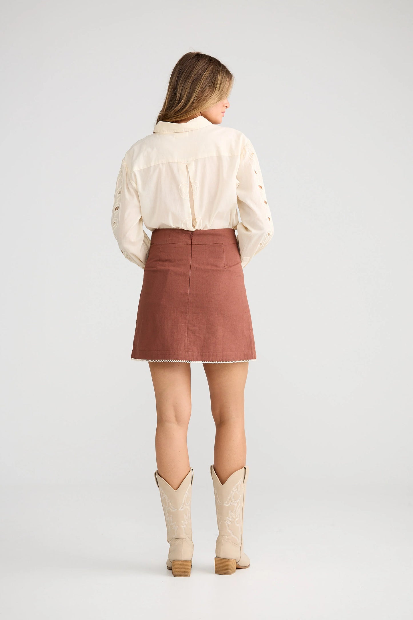 Pascal Mini Skirt - Chocolate