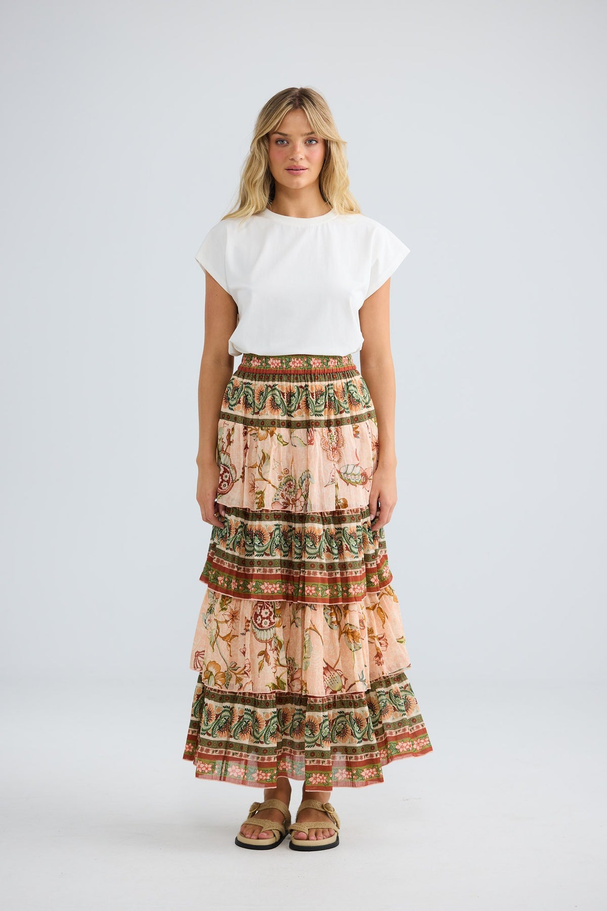 Talisman Ariel Maxi Skirt - Wildflower Oasis
