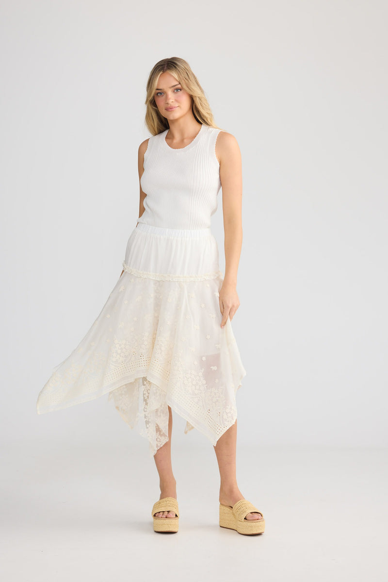 Rumi Skirt - Ivory