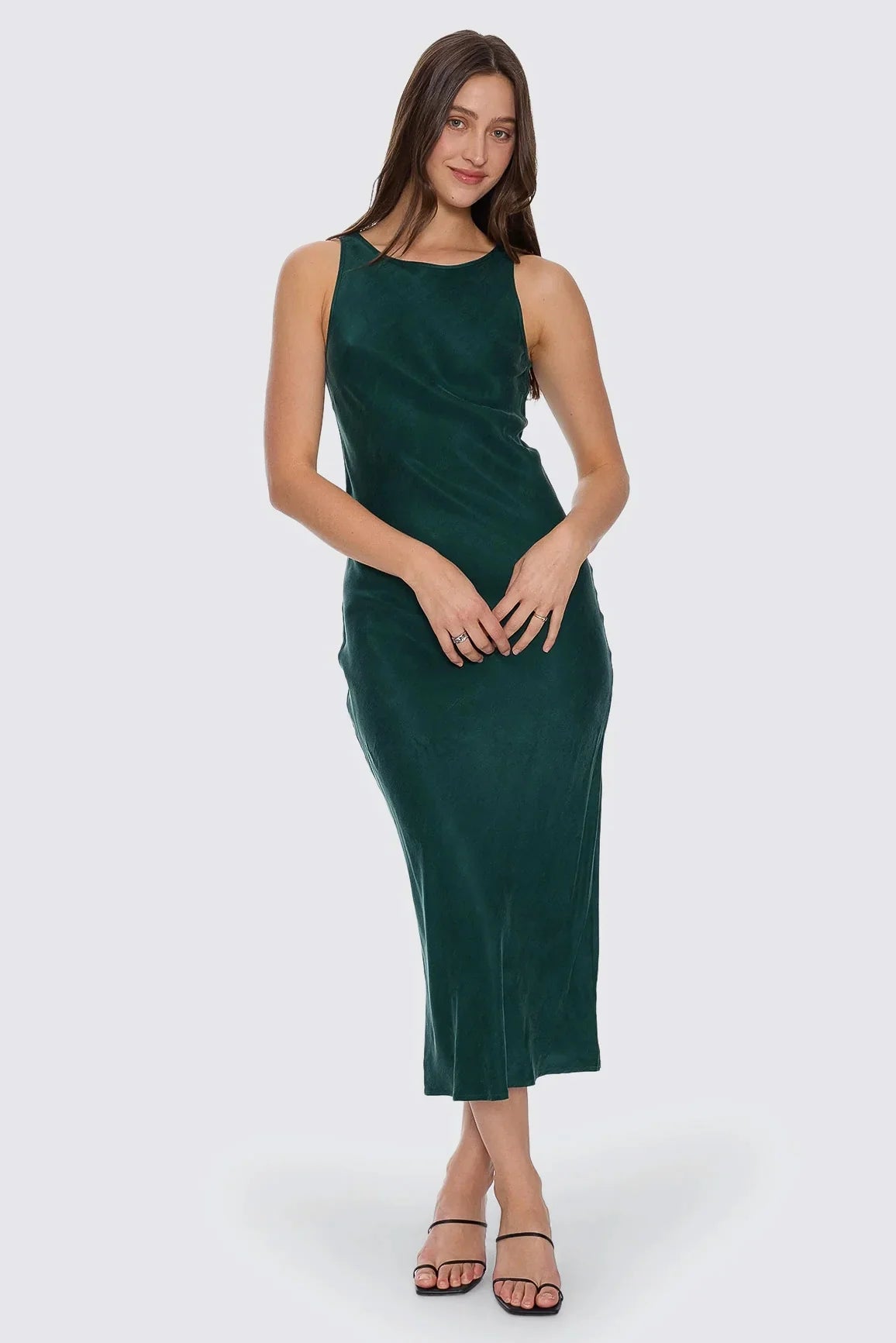 Kathleen Slip Dress - Varsity Green