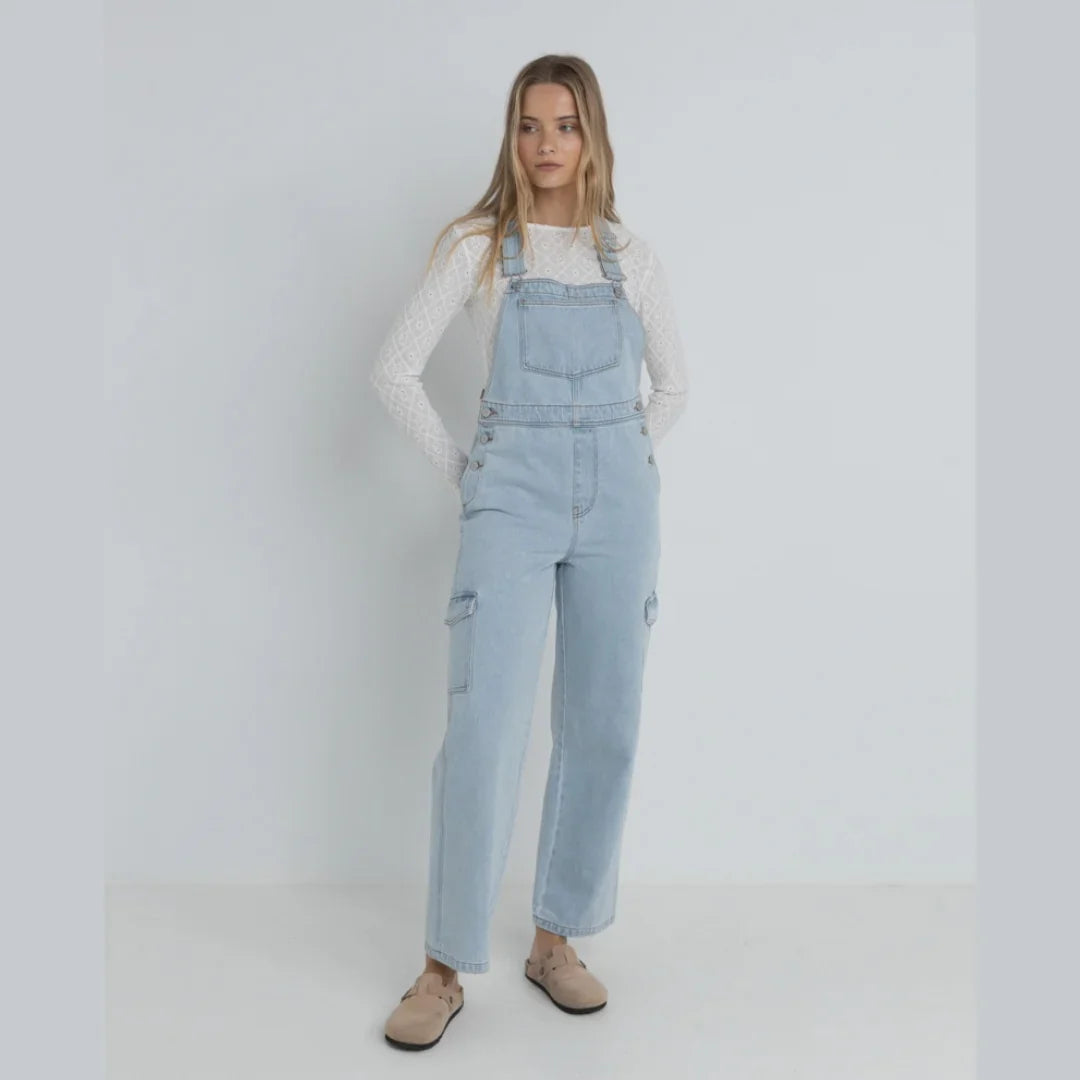Cargo Overalls - Light Blue