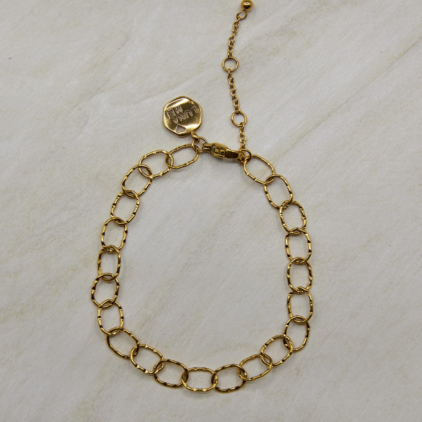 Texture Link Bracelet - Gold