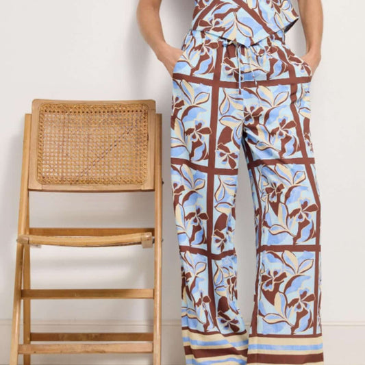 Cielo Drawstring Pants - Abstract