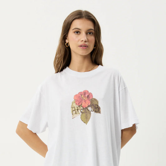 Wildflower Oversized Tee - White