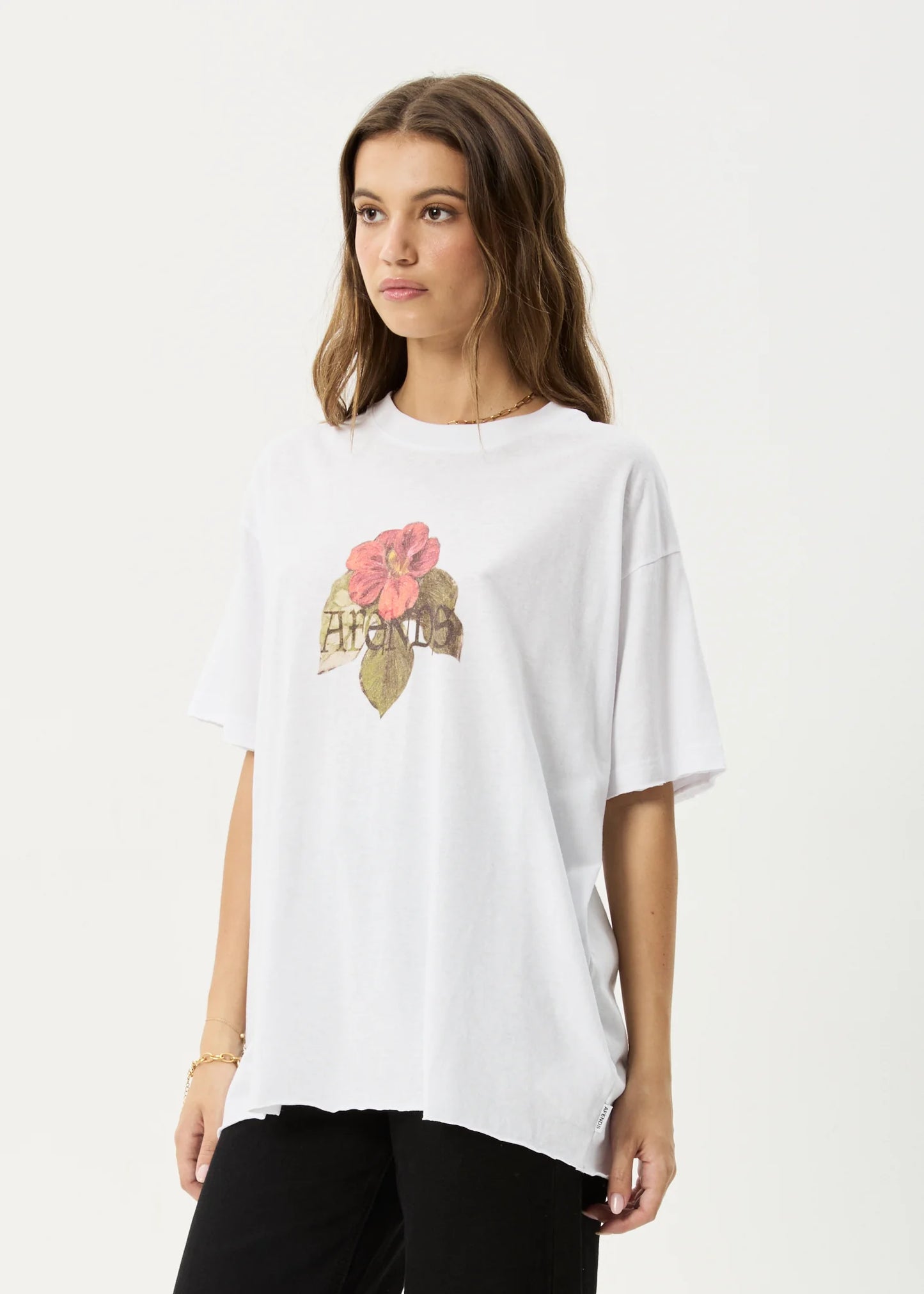 Wildflower Oversized Tee - White