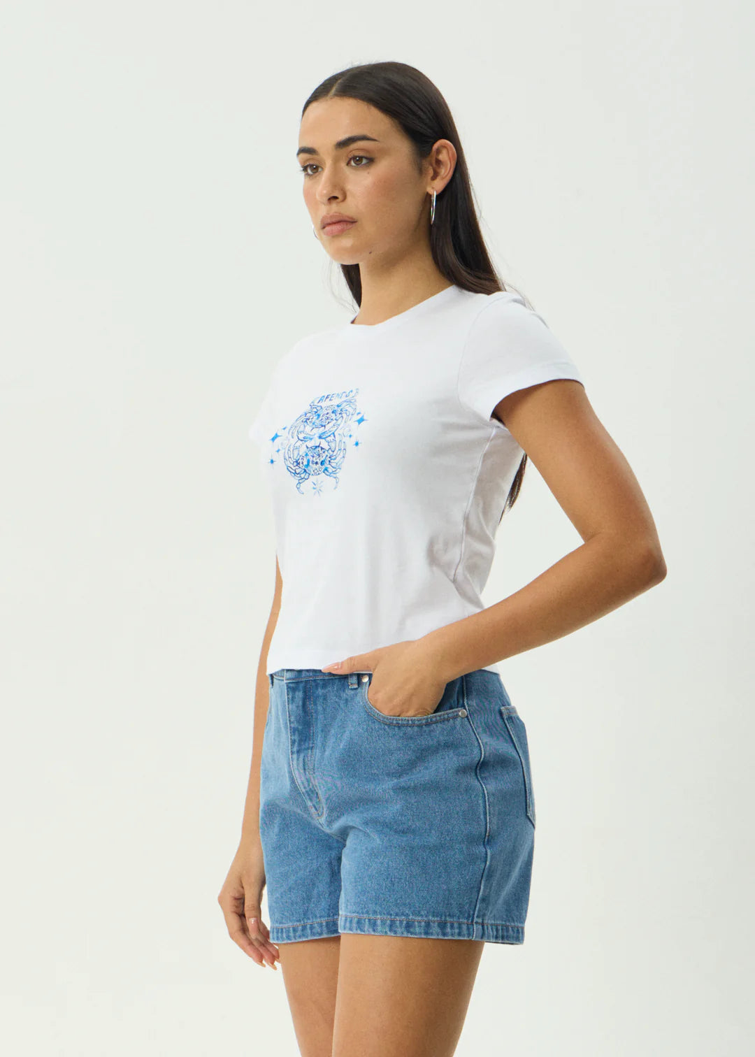 Tropic of Cancer Recycled Baby Tee - White