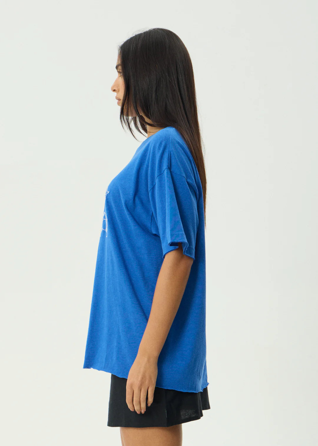 Sunbake Hemp Oversized Tee - Marina