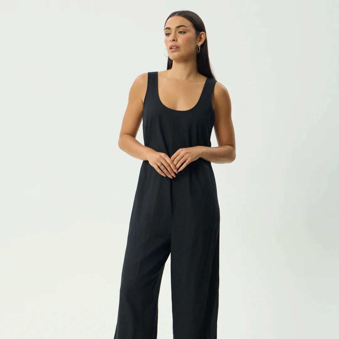 Jesse Hemp Jumpsuit - Black