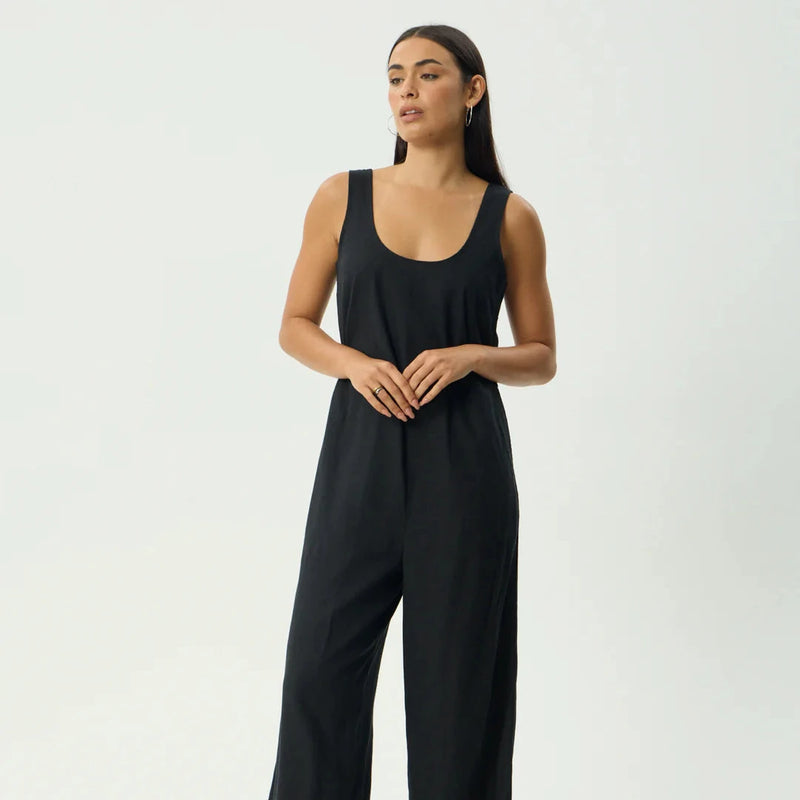 Jesse Hemp Jumpsuit - Black