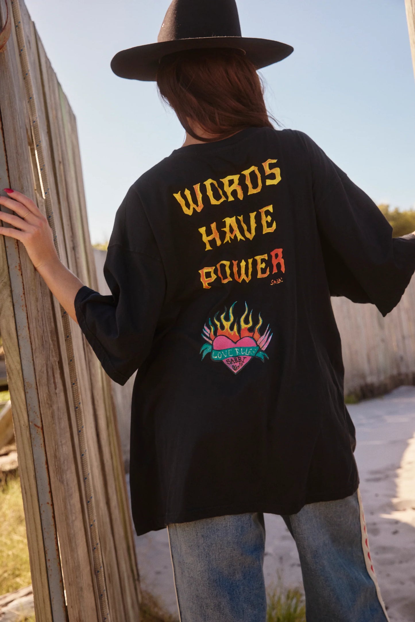 The Words Have Power Tee - Black