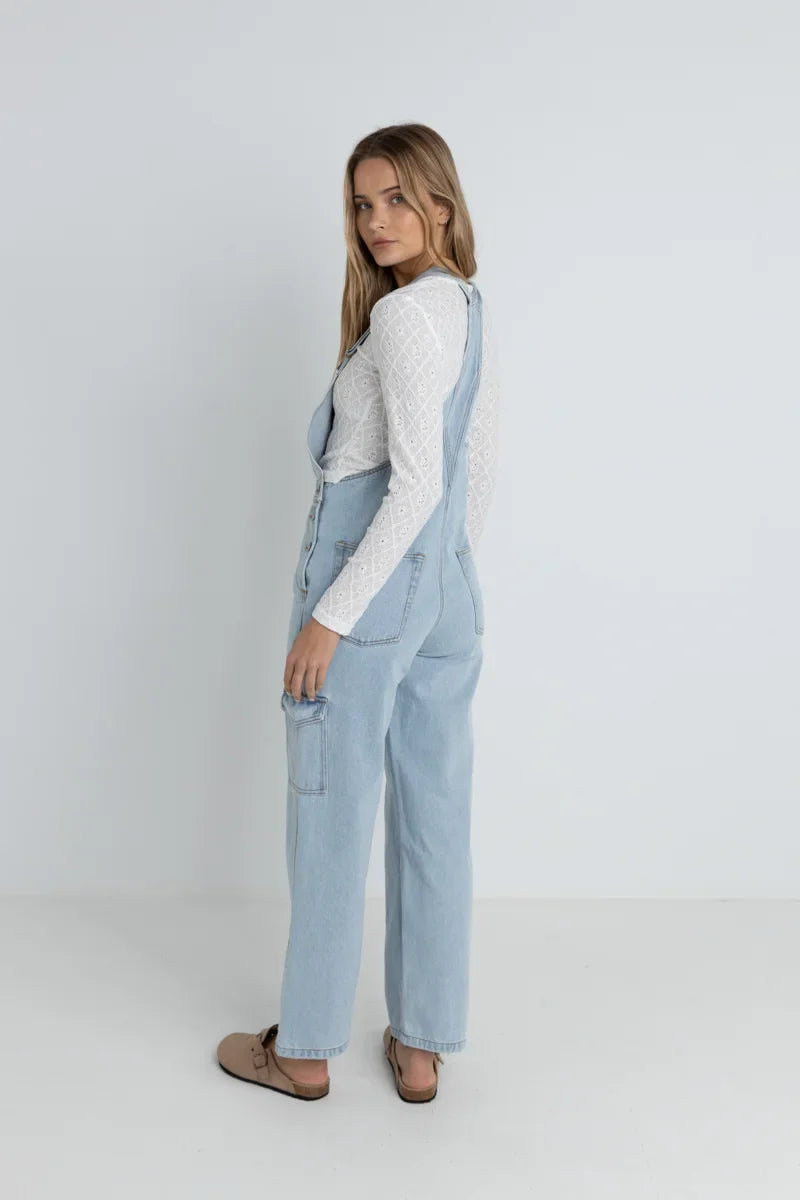 Cargo Overalls - Light Blue
