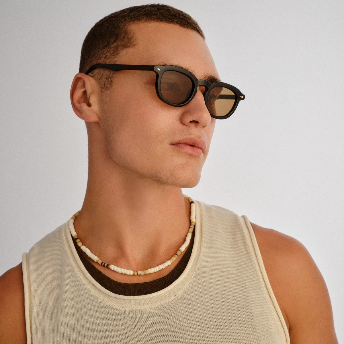 Heart Throb Sunglasses - Black Brown Lens