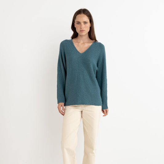 Adele Oversized Long Sleeve Knit - Teal