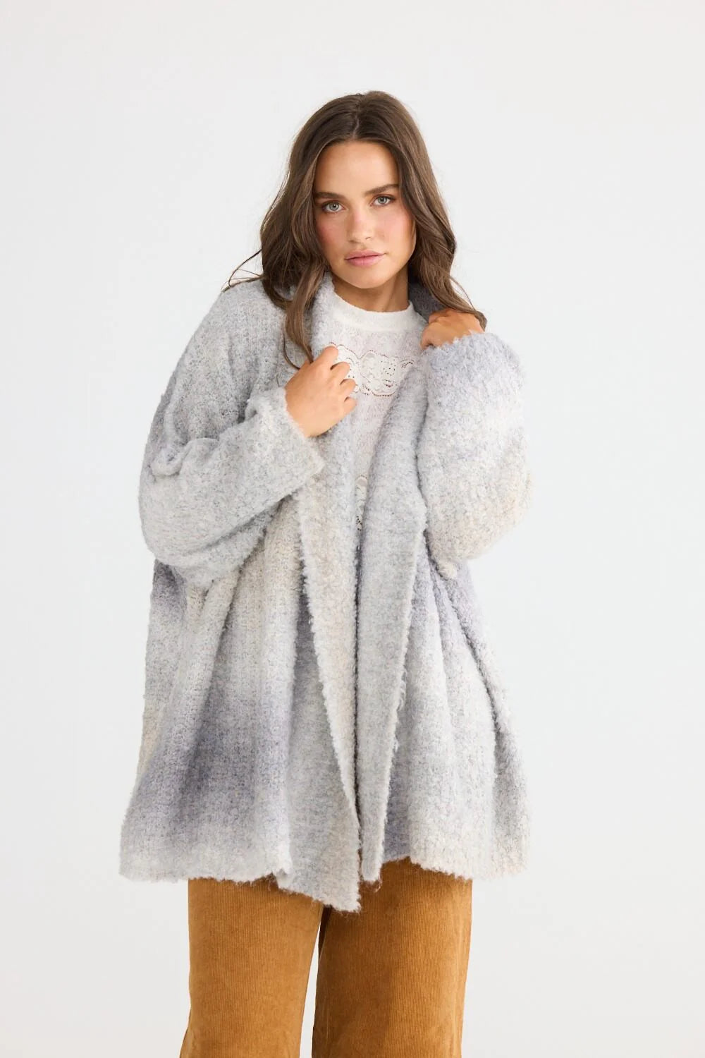 Amara Cardigan - Light Grey
